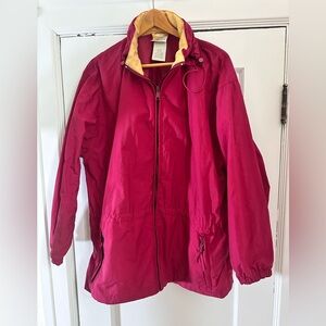 Vintage Northern Reflections Windbreaker XL
Deep Berry Pink with Yellow Contrast